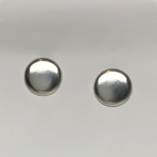 Metal Button Clip Earring