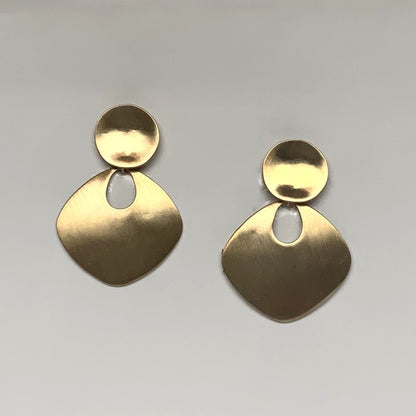 Sideway Square Clip Earring