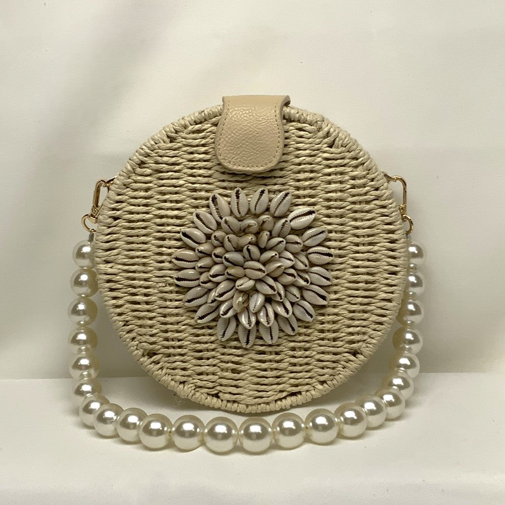Twine Circle Conch Shell Purse (AC-25)