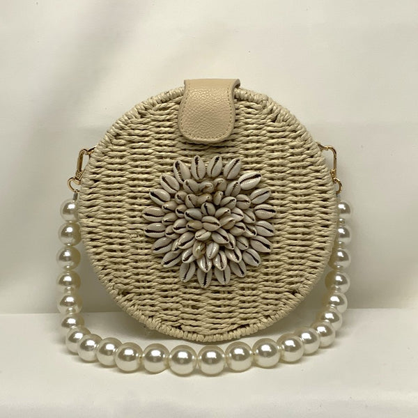 Twine Circle Conch Shell Purse (AC-25)