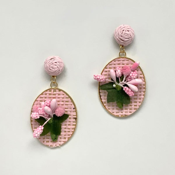 Twine Frame Flower Earrings
