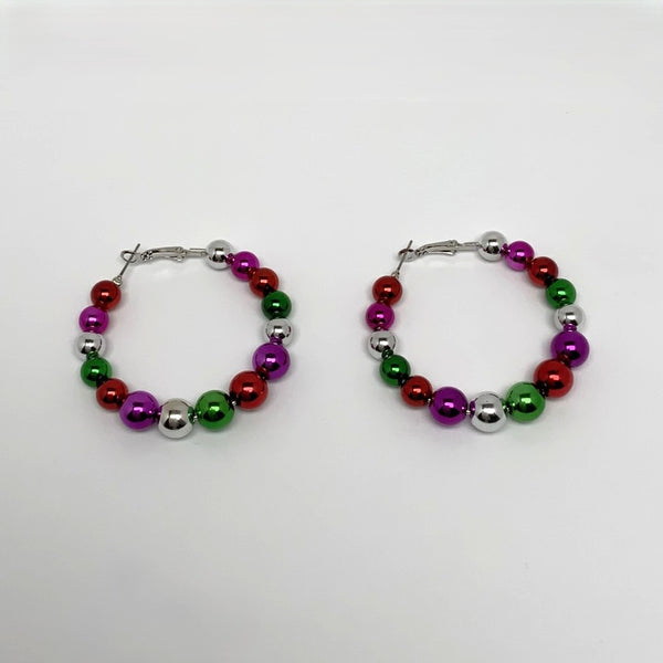 Ornament Hoop Earrings