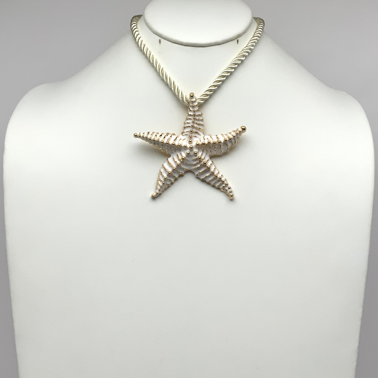 Starfish Twisted Cord Necklace