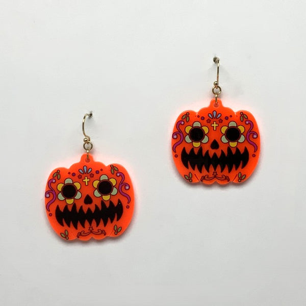 "Día de Los Muertos" Jack O Lantern Earrings