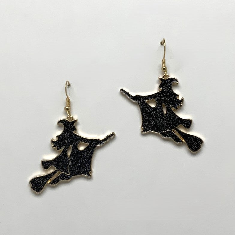 Glitter Witch Earrings