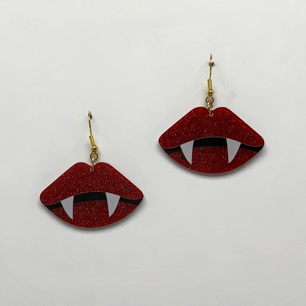 Vampire Teeth Earrings