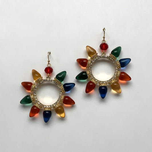 Christmas Lights Statement Earrings