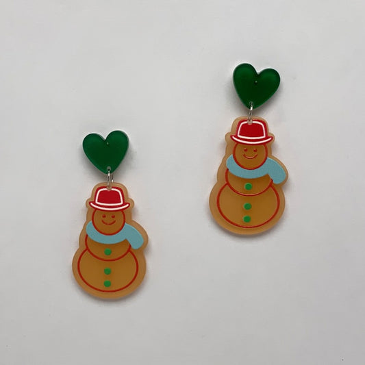 X-mas Snowman Earrings