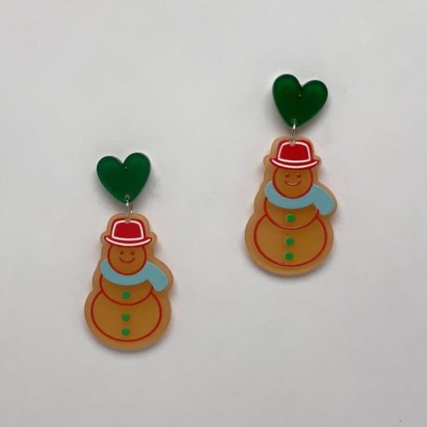 X-mas Snowman Earrings