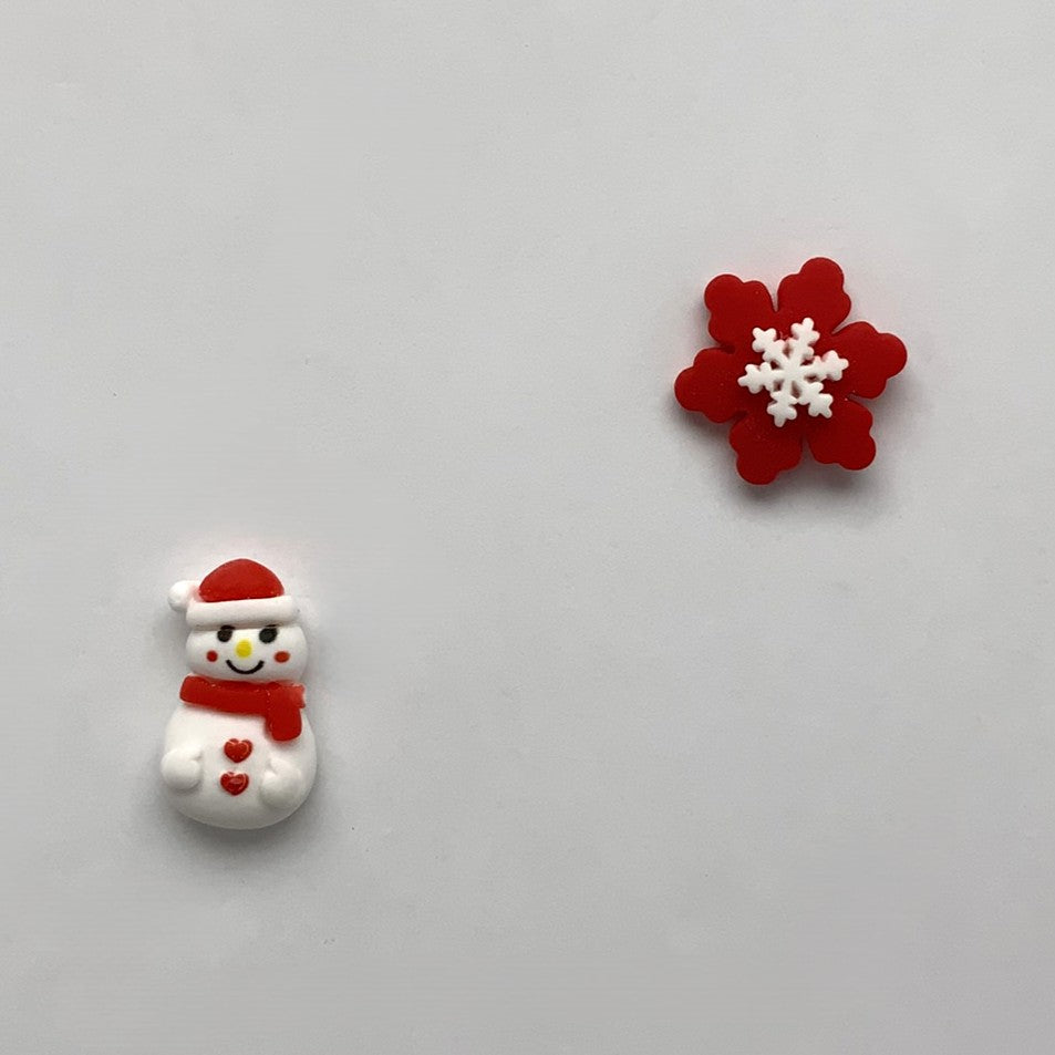 Snowman Snowflake Earrings