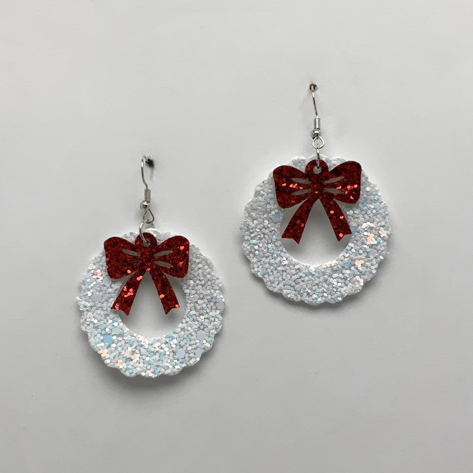 Christmas Wreath Earrings