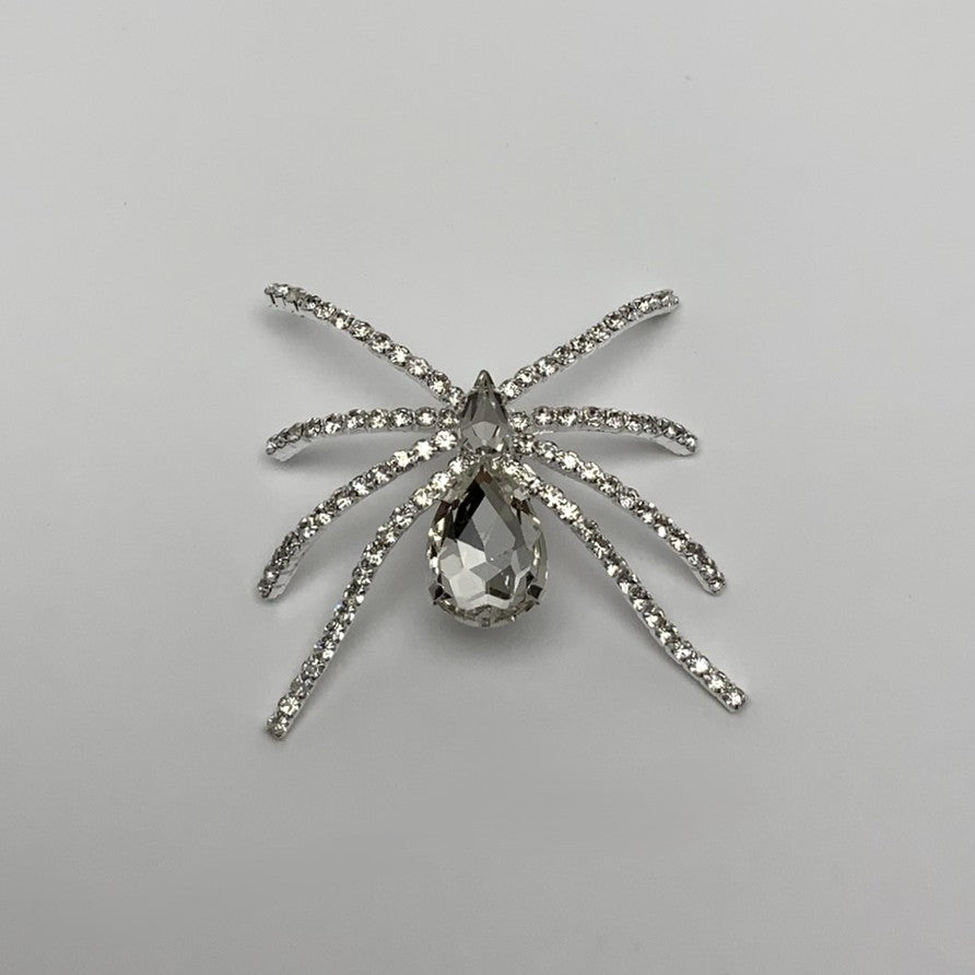 Crystal Spider Pin