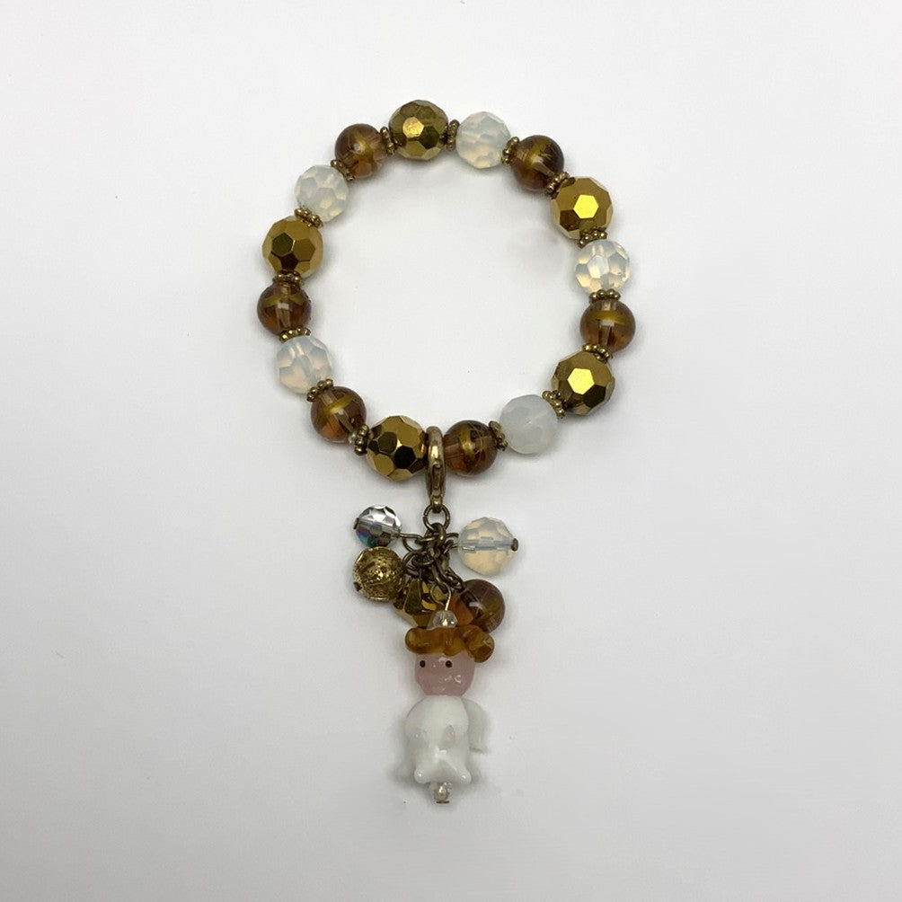 Beaded Angel Charm Bracelet
