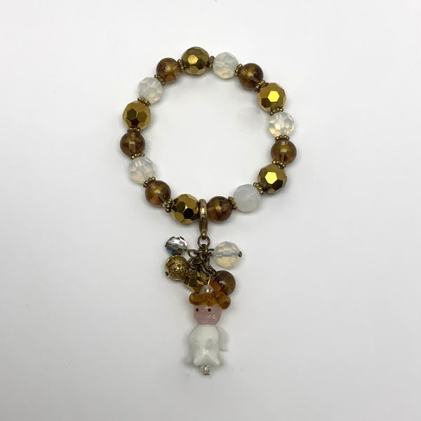 Beaded Angel Charm Bracelet
