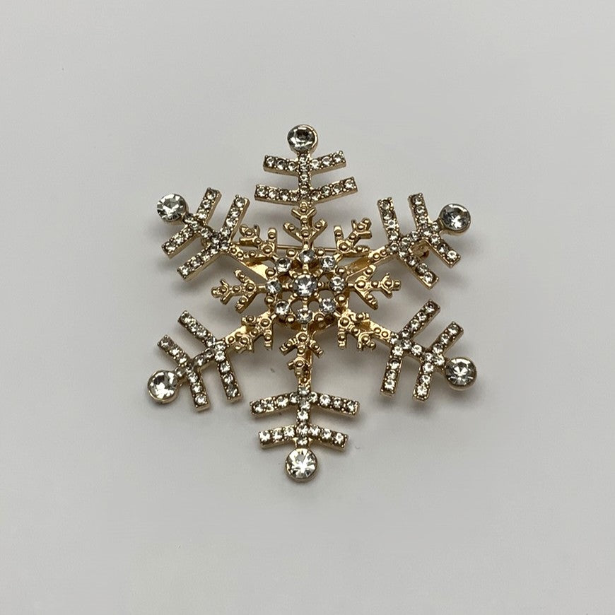 Crystal Snowflake Pin