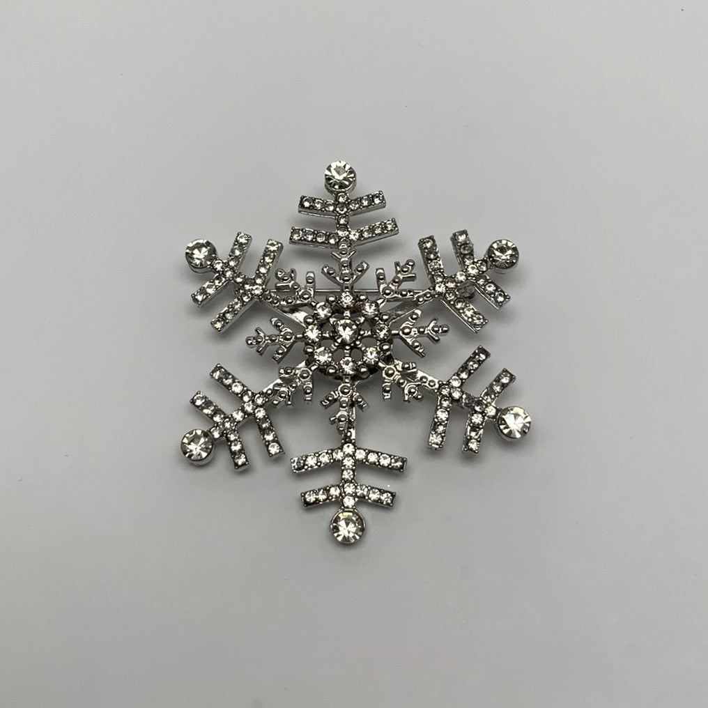 Crystal Snowflake Pin