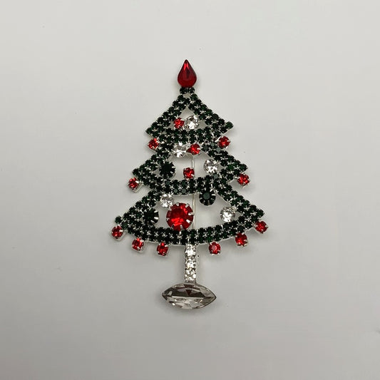 Crystal Christmas Tree Pin