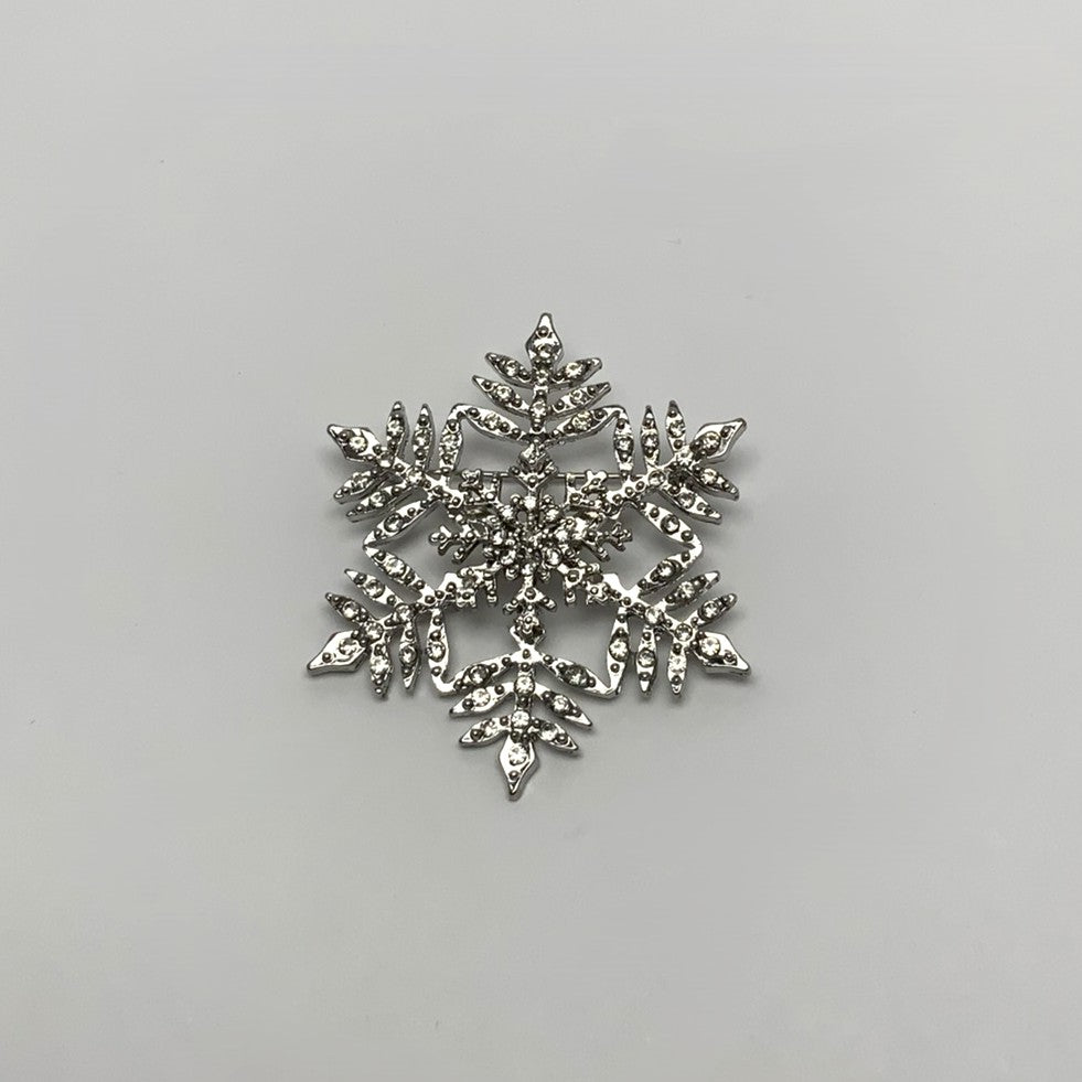 Crystal Snowflake Pin