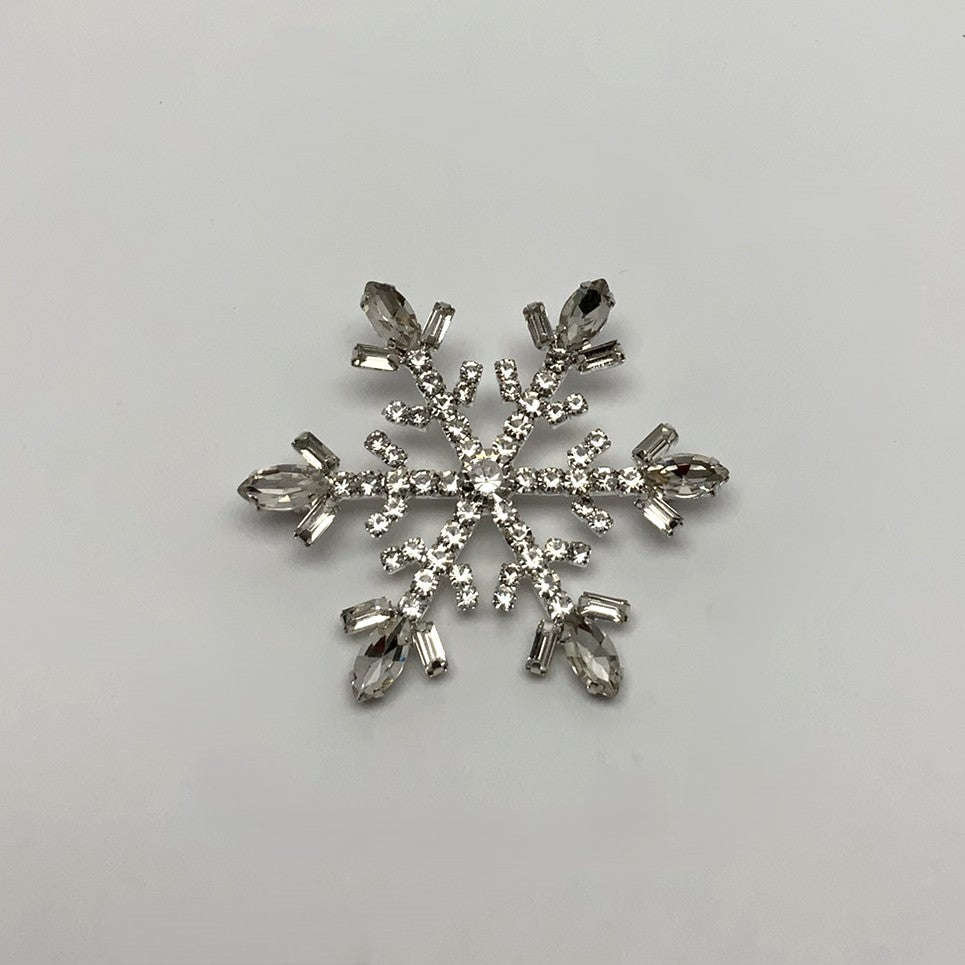 Crystal Snowflake Pin