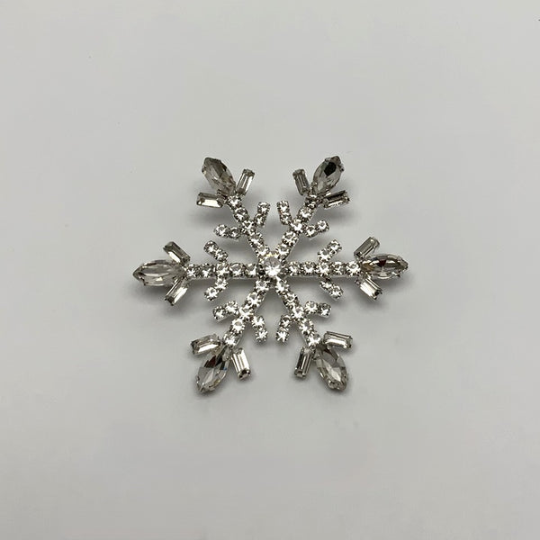 Crystal Snowflake Pin