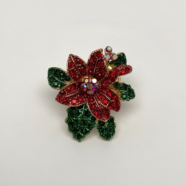 Christmas Flower Stretch Ring