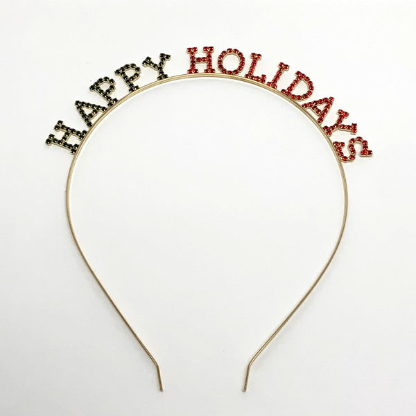 "Happy Holidays" Headband