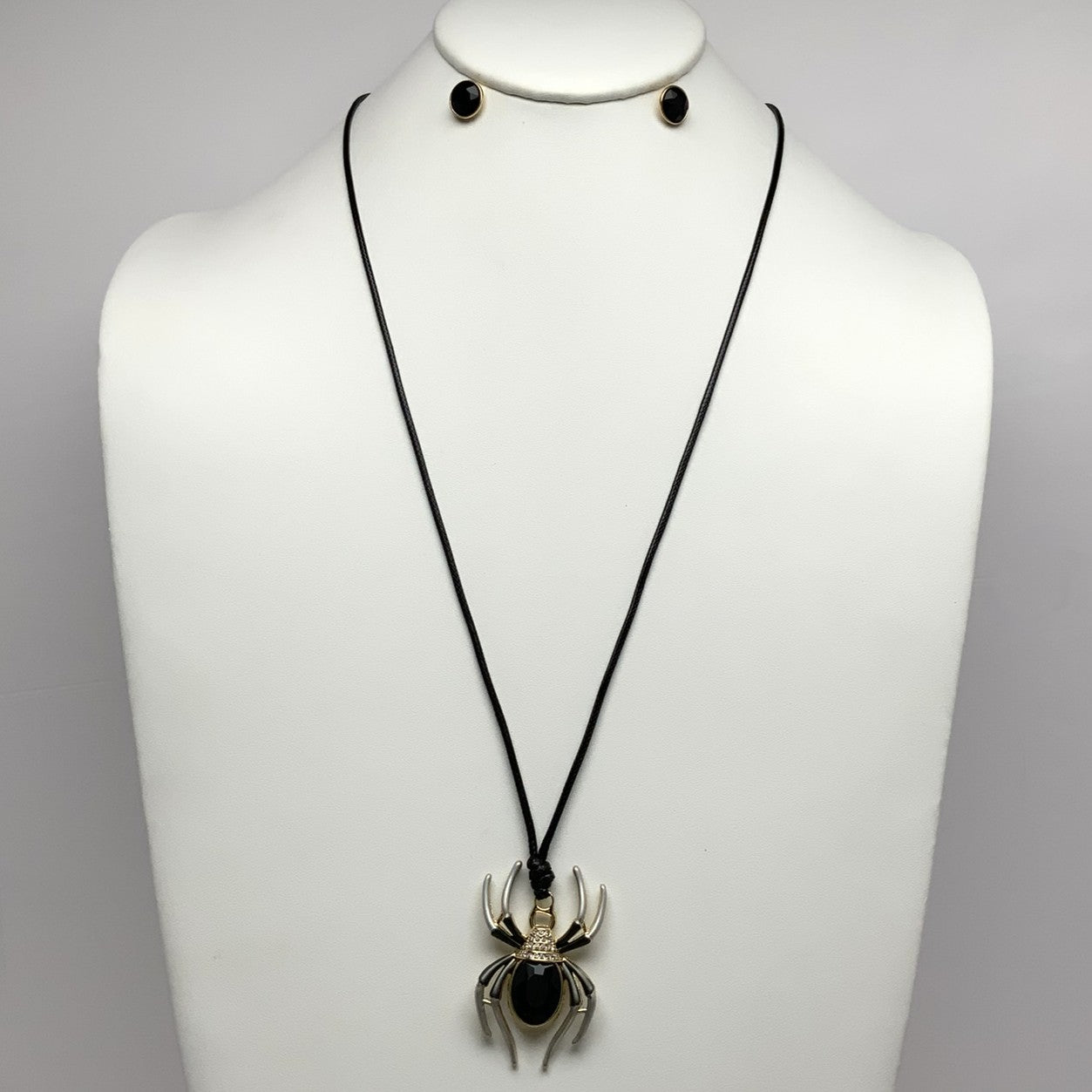 Spider Long Cord Necklace Set