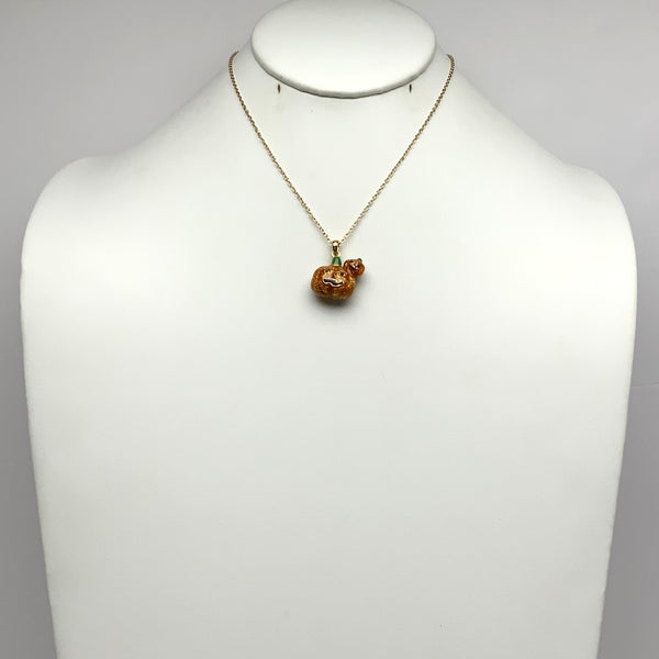 3D Pumpkin Necklace