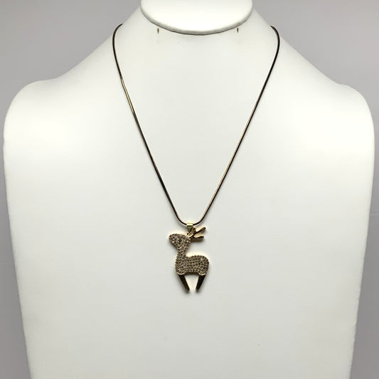 Reindeer Snake Chain Necklace