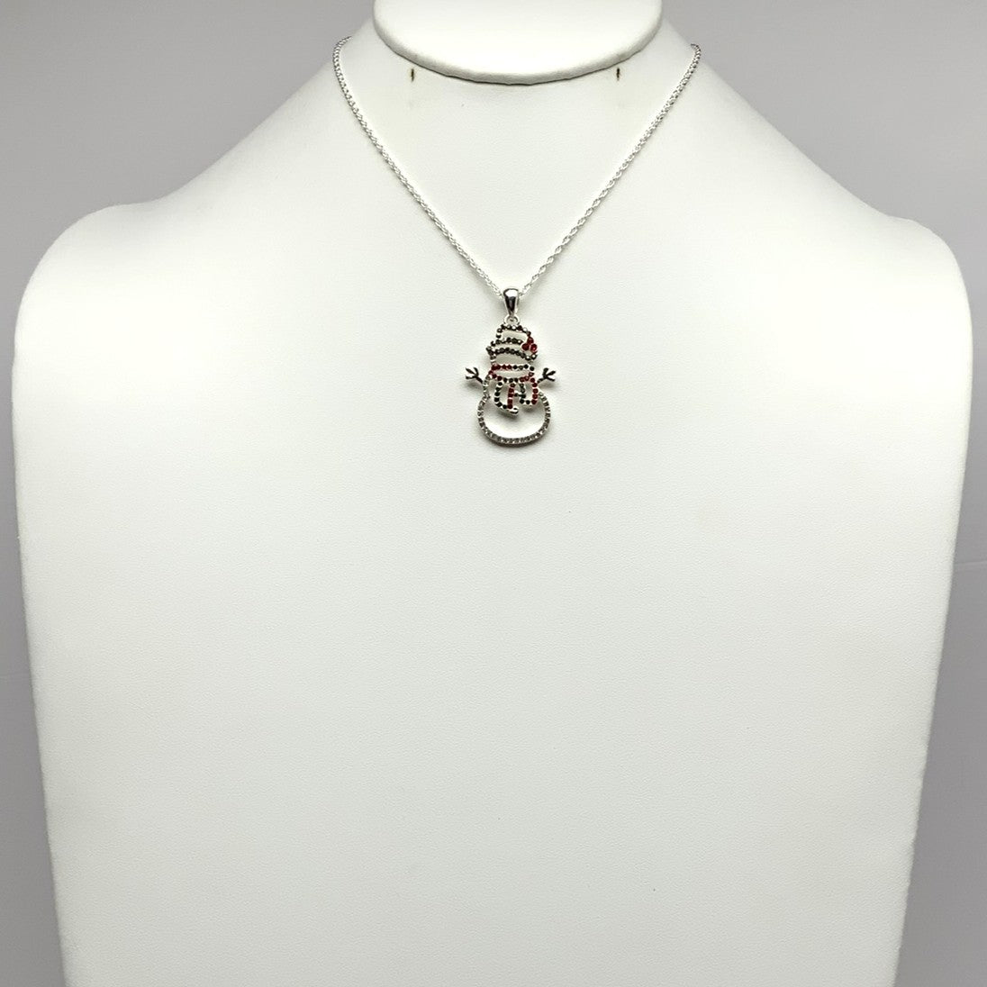 Bling Snowman Necklace