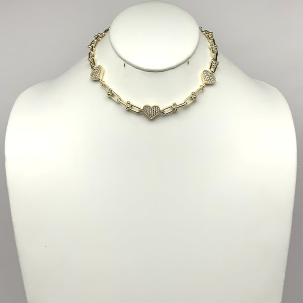 Link Heart Chain Necklace