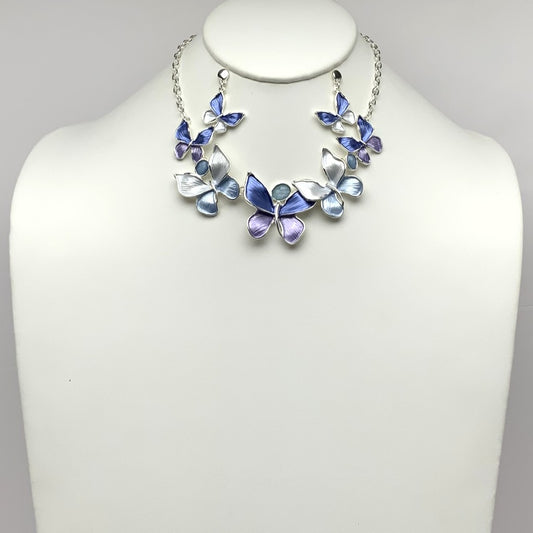 Butterfly Bib Style Necklace Set
