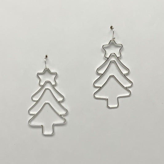 Christmas Tree Outline Earrings