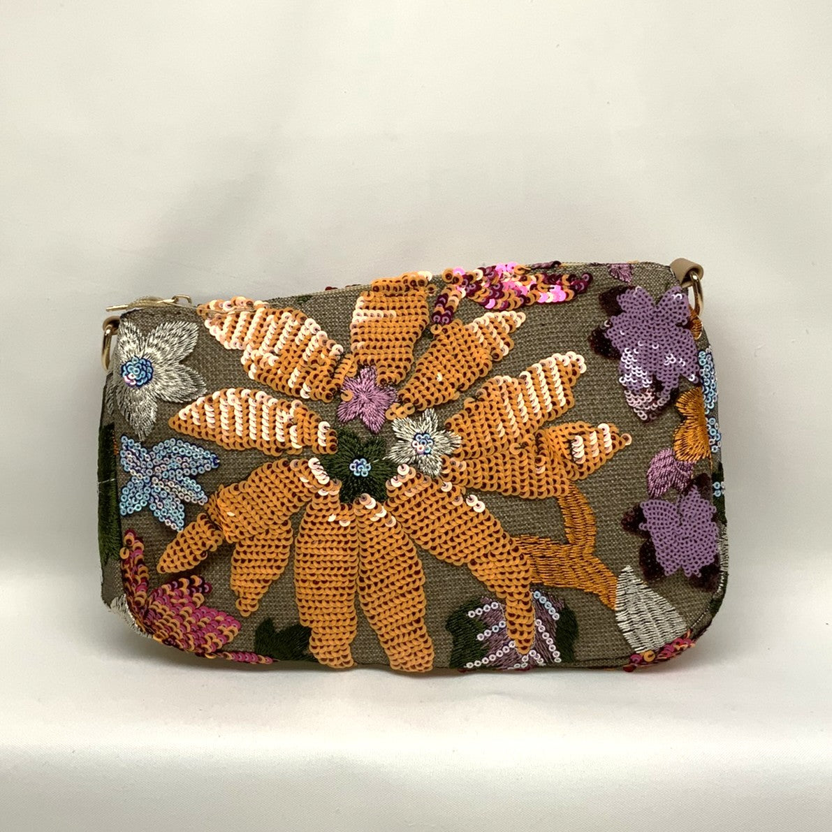 Flower Sequin Purse