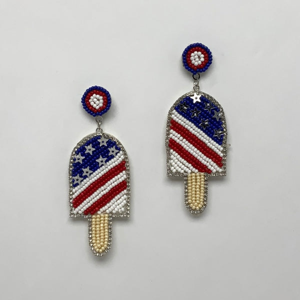 Patriotic Popsicle Earrings