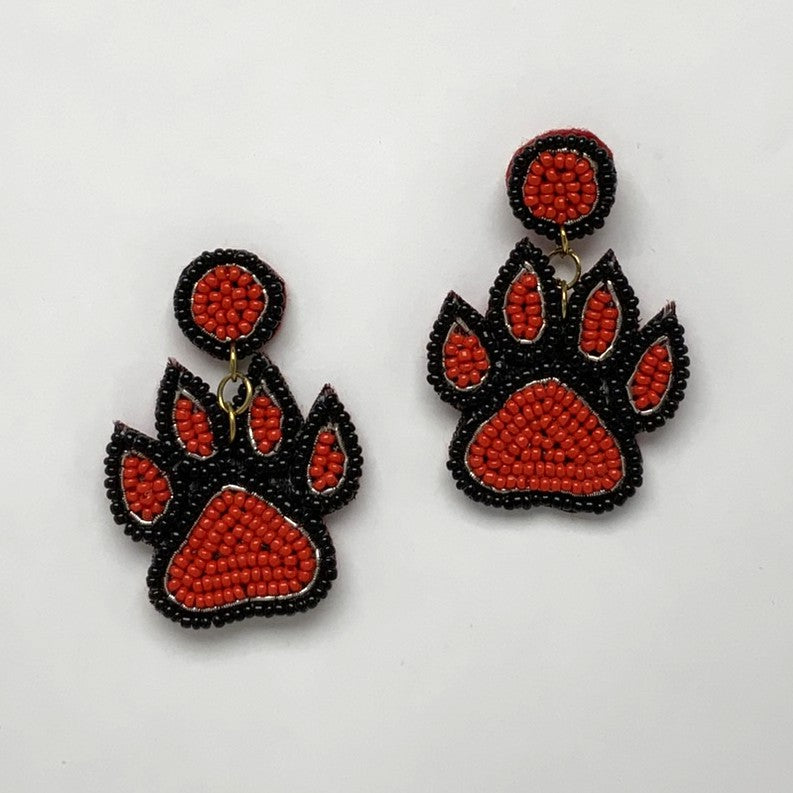 Dog Paw Earrings