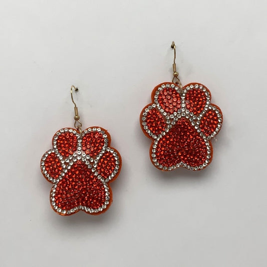 Paw Crystal Earrings