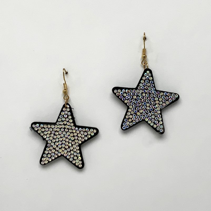 Rhinestone Crusted Star Earring