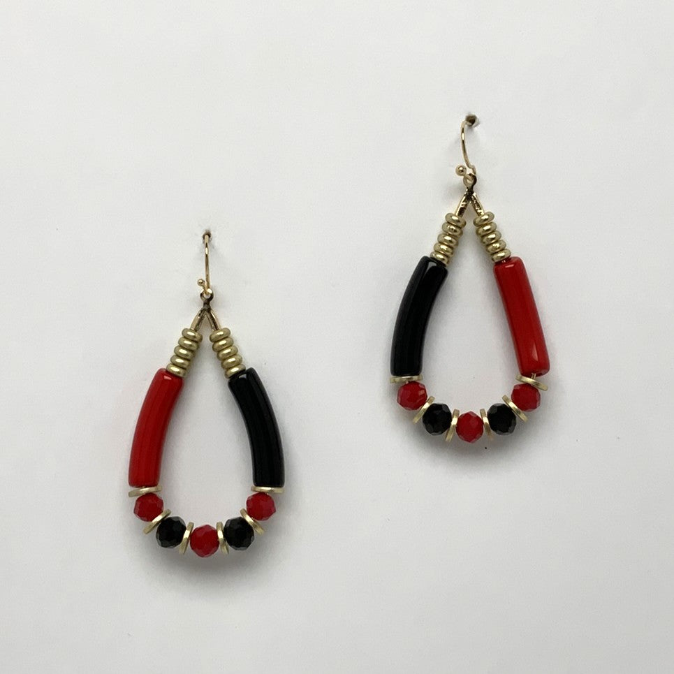 Beaded Teardrop Earrings