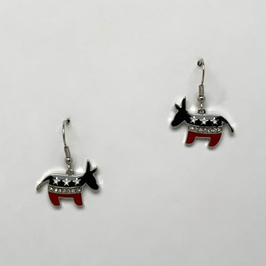 Democratic Donkey Earrings