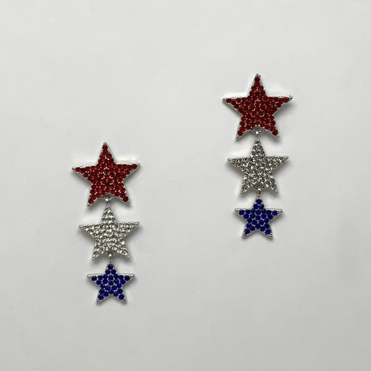 Patriotic Star Earrings