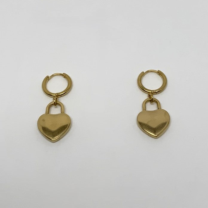 Heart Lock Earrings