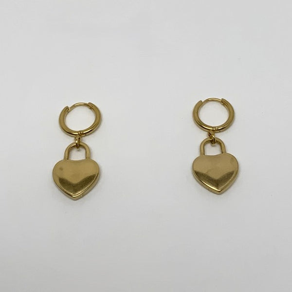 Heart Lock Earrings