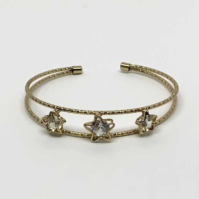 Star Crystal Cuff Bracelet
