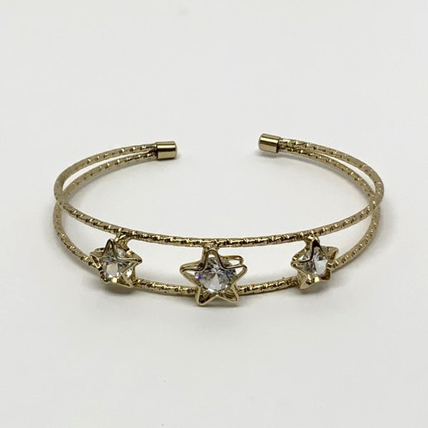 Star Crystal Cuff Bracelet