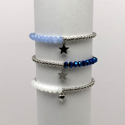 Star Heart Trio Bracelet