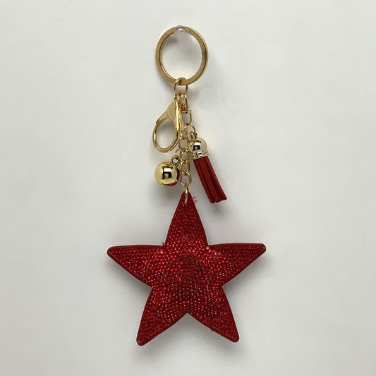 Crystal Felt Star Keychain