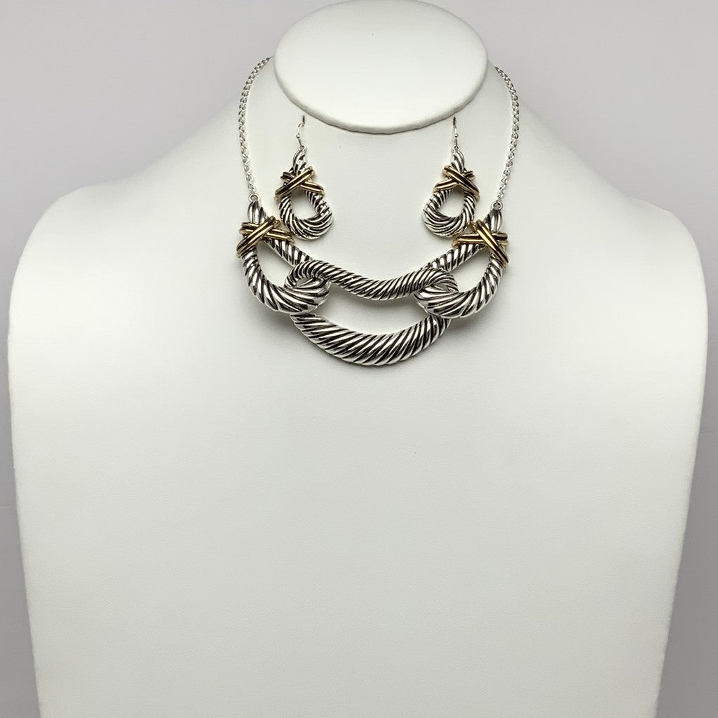 Western Style Knot Necklace Set