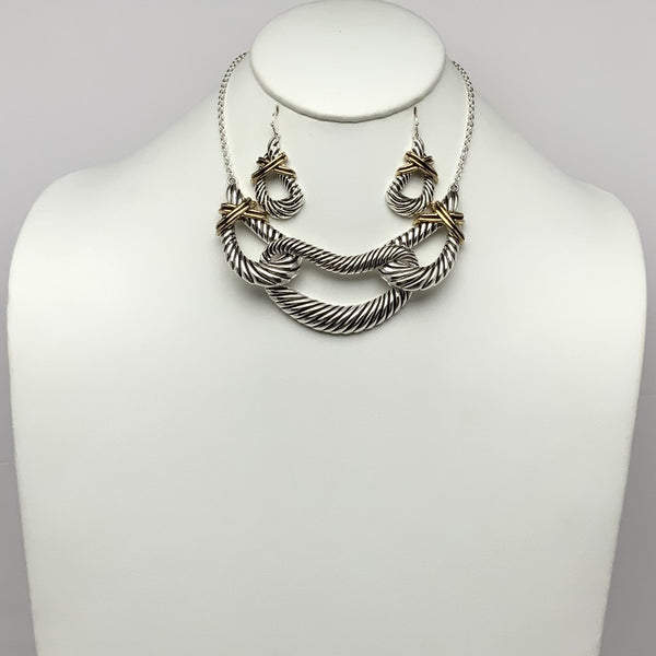 Western Style Knot Necklace Set