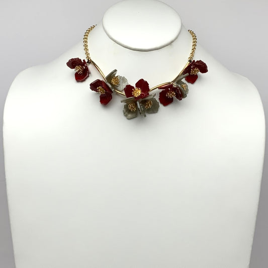 Flower Lucite Necklace